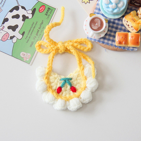 Small/Medium plush crochet bibs clothes outfits - MXM-51 - Picture 1 of 1